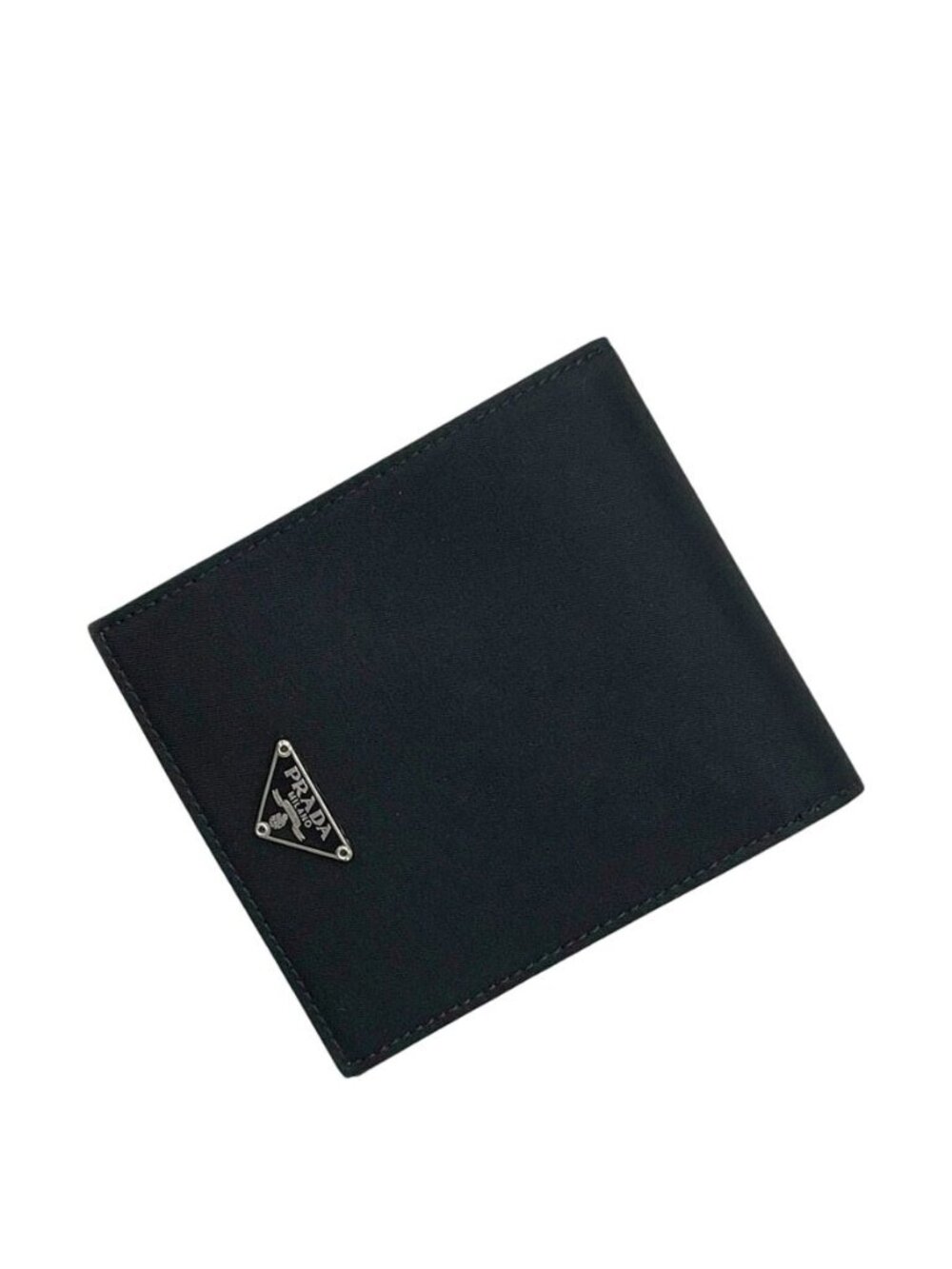 Prada Bifold Wallet Black Nero Tessuto Nylon Leather